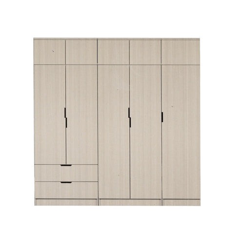 Image of Lacey Series 4 Customizable Modular Wardrobe up to 10-Door in White Wash Colour