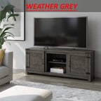 Cottage TV Stand with Planked Doors and Nail Head Details in 2 Colours