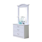 Furnituremart Yoon Korean Style white makeup table with mirror