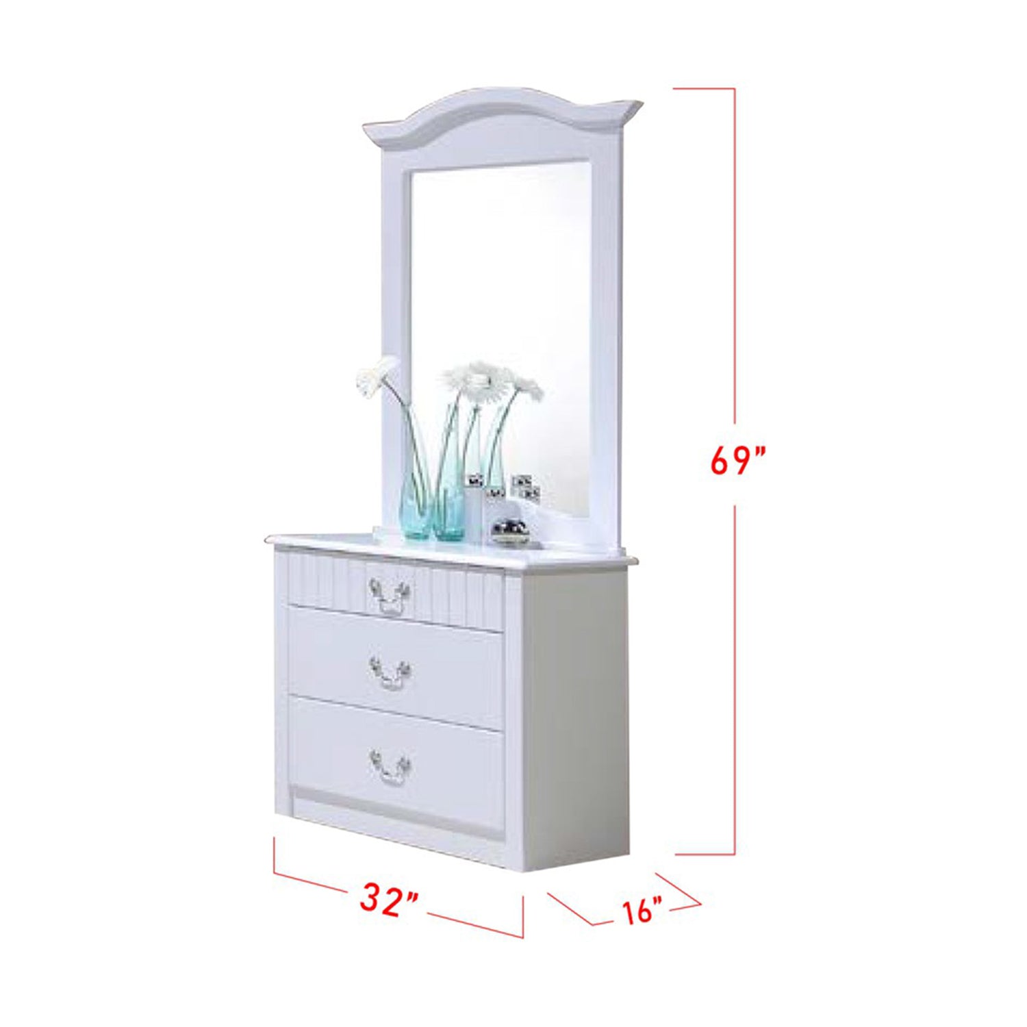 Furnituremart Yoon Korean Style designer dressing tables
