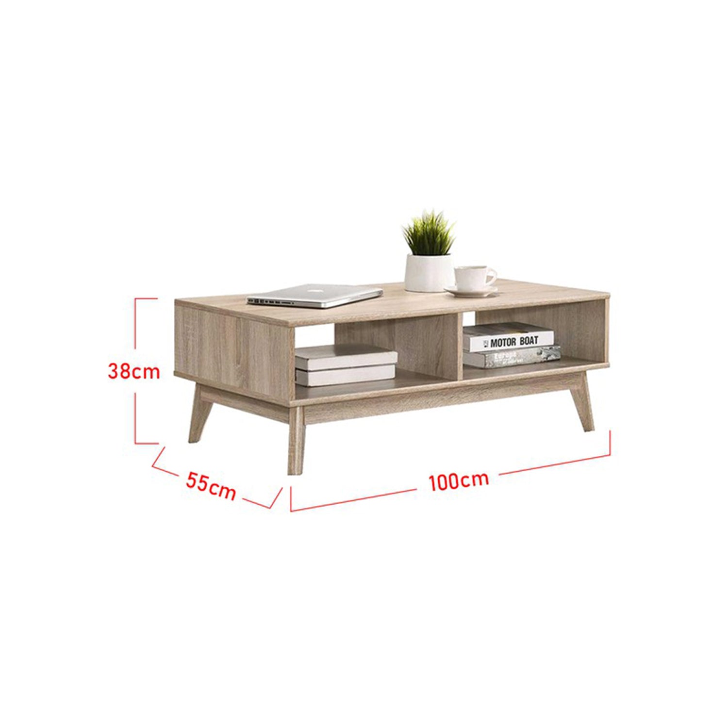 Furnituremart Zahra Series rectangle coffee table with storage
