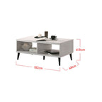 Furnituremart Zahra Series modern wood coffee table