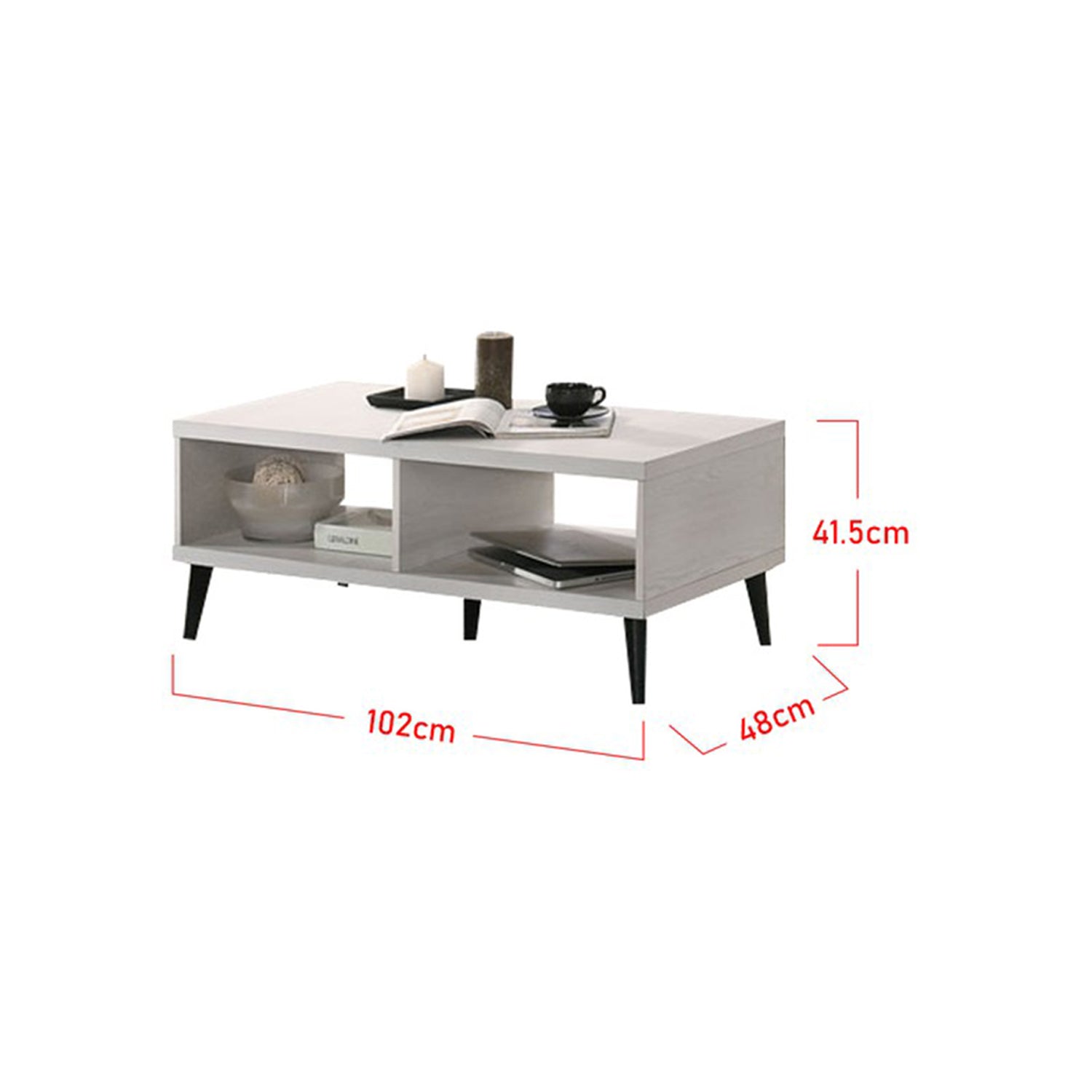 Furnituremart Zahra Series modern wood coffee table