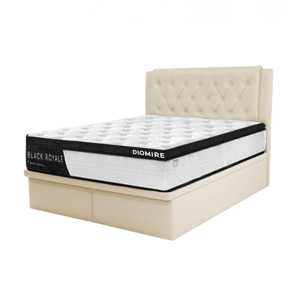 Zen Leather Storage Bed Frame In Single, Super Single, Queen, and King Size-Bed Frame-Furnituremart.sg