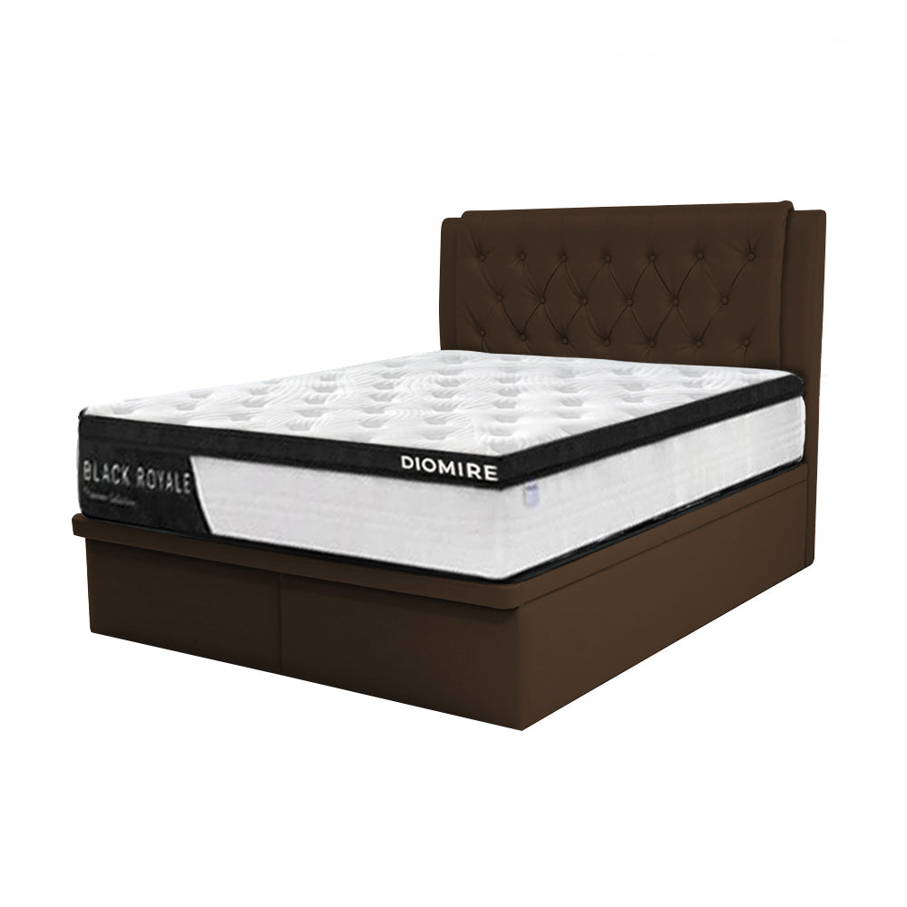 Zen Leather Storage Bed Frame In Single, Super Single, Queen, and King Size-Bed Frame-Furnituremart.sg