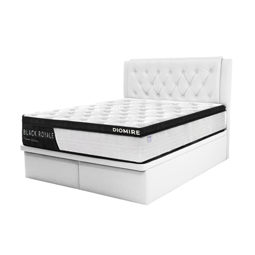 Zen Leather Storage Bed Frame In Single, Super Single, Queen, and King Size-Bed Frame-Furnituremart.sg