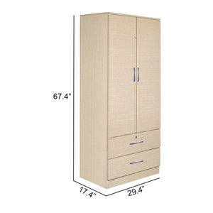 Rinie Series 1 Wardrobe 2-Door with Drawers