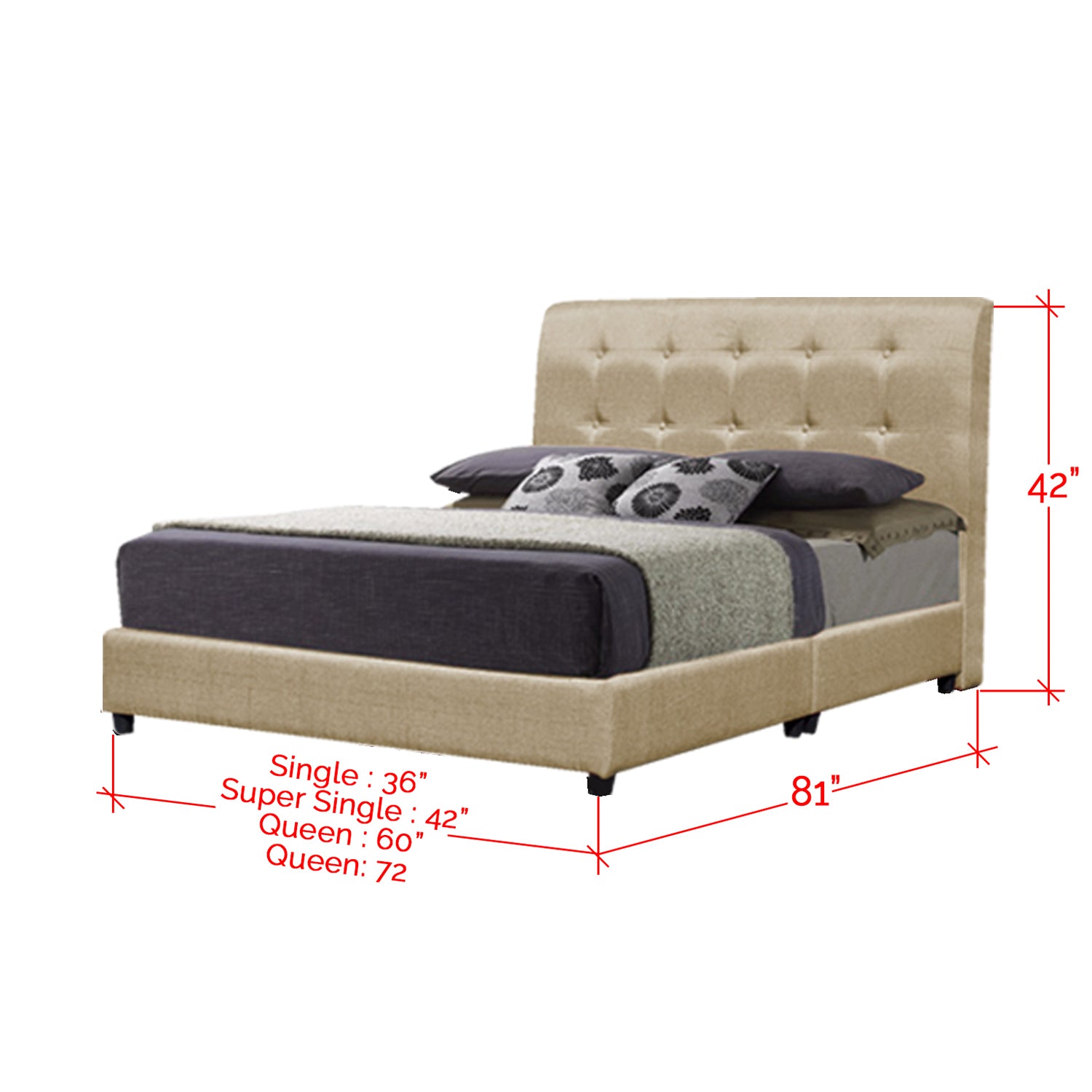 Shivom A Series Leather Divan Bed Frame In Single, Super Single, Queen, and King Size-Bed Frame-Furnituremart.sg