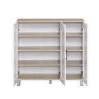 HEMNES 3 Doors Shoe Cabinet / Multi Function Shoe Rack / Strong Construction Laminate Wood