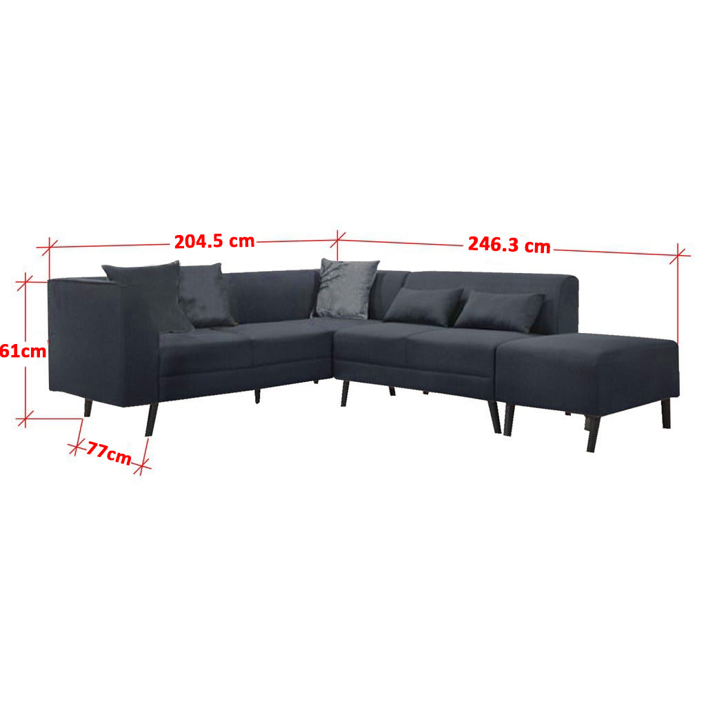 Columbus Modular Faux Leather/ Fabric Sofa Set w/ Pet-Friendly Option