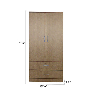 Rinie Series 2 Wardrobe 2-Door with Drawers