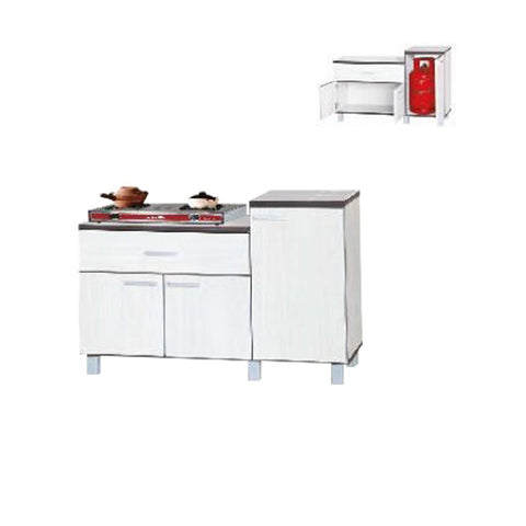 Image of Zariah Series 2 Wooden Kitchen Cabinet with Drawer