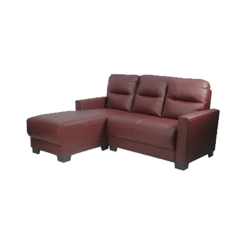 Image of Alison 3 Seater Leather L- Shape Sofa 5 Colours-Furnituremart.sg