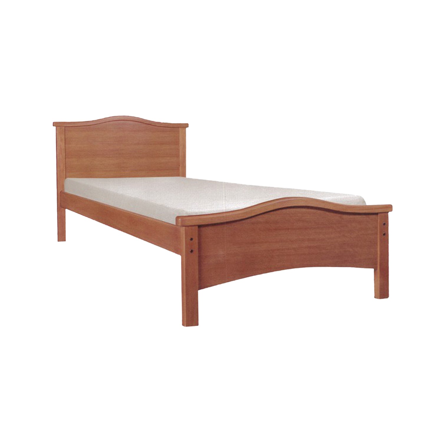 Rene Wooden Bed Frame Cherry, And Walnut In Super Single Size-Bed Frame-Furnituremart.sg