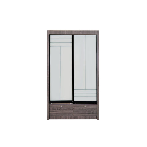 Image of Furnituremart Glass Sliding Door Wardrobe