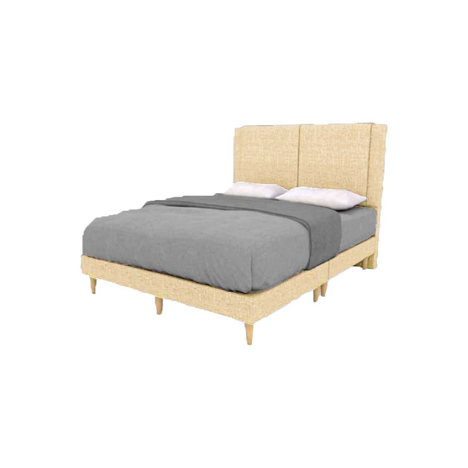 Vermeer Divan Bed Frame 6" Pencil Leg In 5 Colors