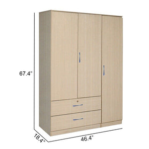 Rinie Series 4 Wardrobe 3-Door with Drawers