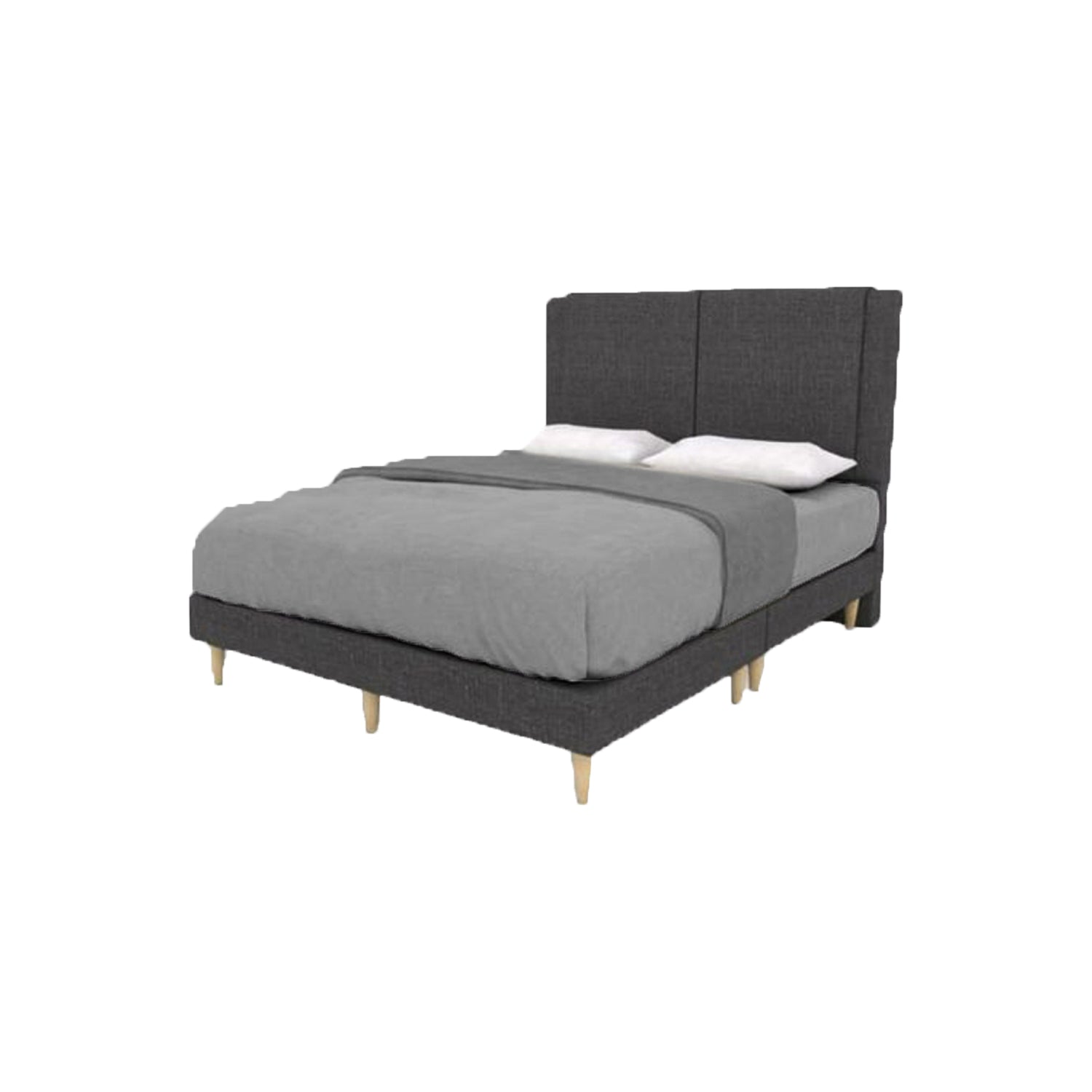 Vermeer Divan Bed Frame 6" Pencil Leg In 5 Colors