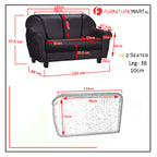 Viola 2/3 Seater Leather Sofa In 6 Colours