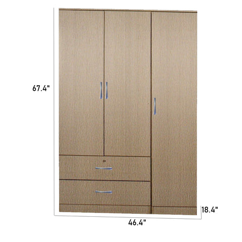 Image of Rinie Series 5 Wardrobe 3-Door with Drawers