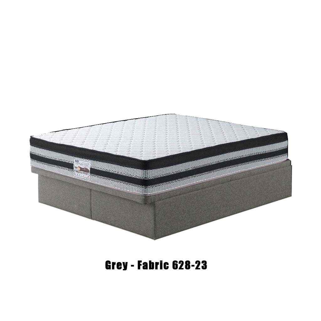 Brew Series Faux Leather/ Fabric Storage Divan In Single, Super Single, Queen, and King Size