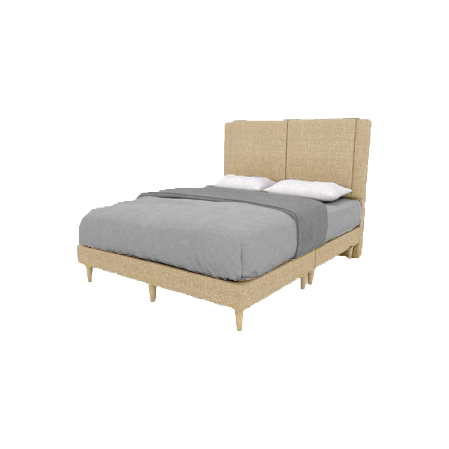 Vermeer Divan Bed Frame 6" Pencil Leg In 5 Colors