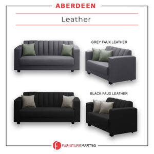 Aberdeen 2 + 3 seater Sofa L-shape with ottoman in 4 Colours