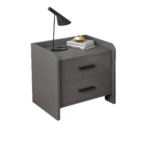 Image of Barn Series Bedside Table In Gray (Fully Assembled)