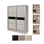 Fuego Series 3 5FT 2-Door Sliding Door Wardrobe Models Mirror