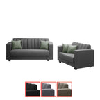 Aberdeen 2 + 3 seater Sofa L-shape with ottoman in 4 Colours