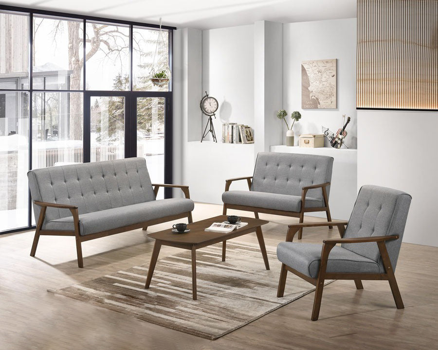 Cocu Solid Wooden Sofa Set 1 2 3