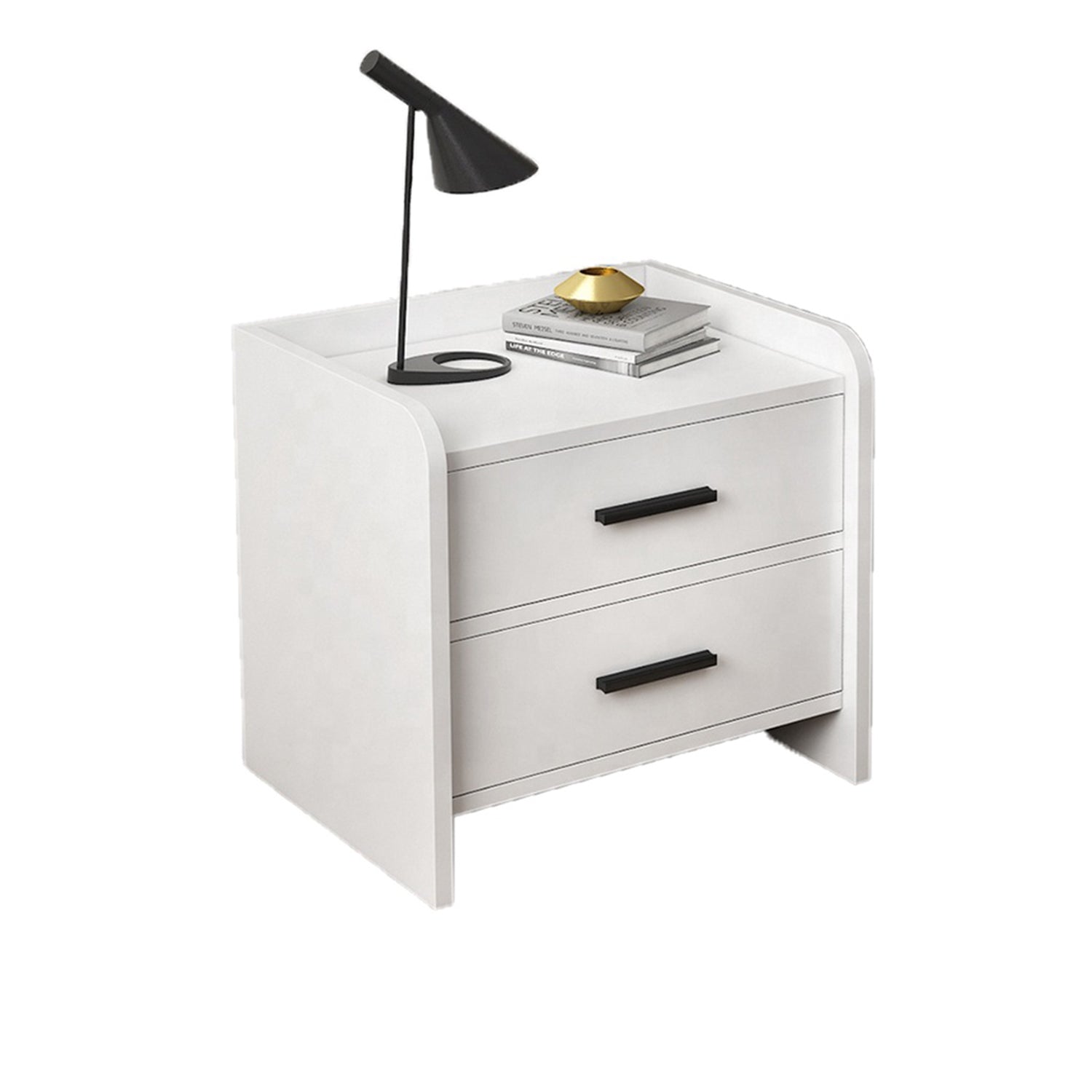 Barn Series Bedside Table In White (Fully Assembled)