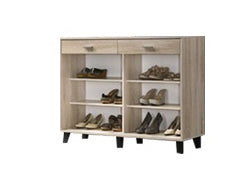 Image of Peony Shoe Cabinet with Shelves + 2 Smooth Gliding Drawers