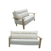 Yomi 2+3 Seater Fabric Sofa in Natural and Beige Color
