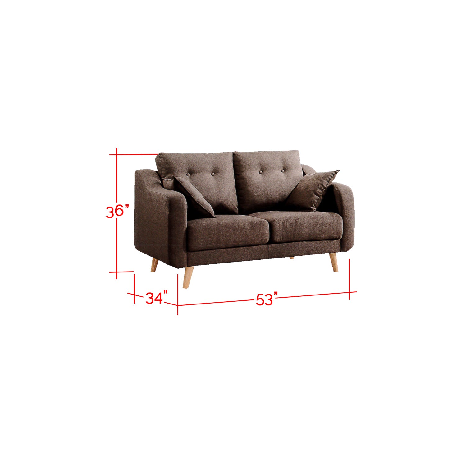 Parlo 1/2/3 Seater Fabric Sofa 6 Colours-Sofa-Furnituremart.sg