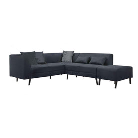 Columbus Modular Faux Leather/ Fabric Sofa Set w/ Pet-Friendly Option