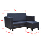 3 Seater Leather Sofa With Ottoman