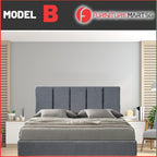 Daphne Headboard Bedframe Divan Only 3 Model Designs