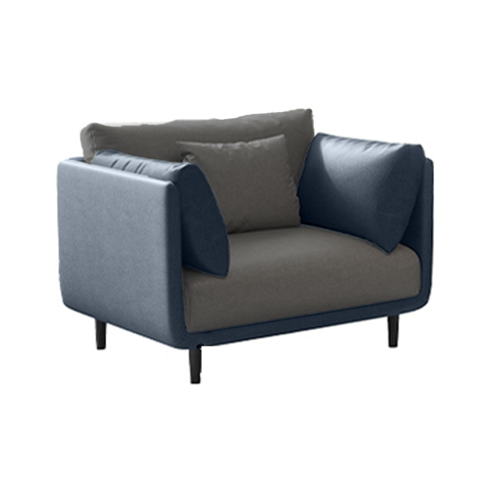 Malmo Minimalist Series Fabric/Faux Leather Sofa 1/2/3/4 and Stool Seaters in 6 Colors