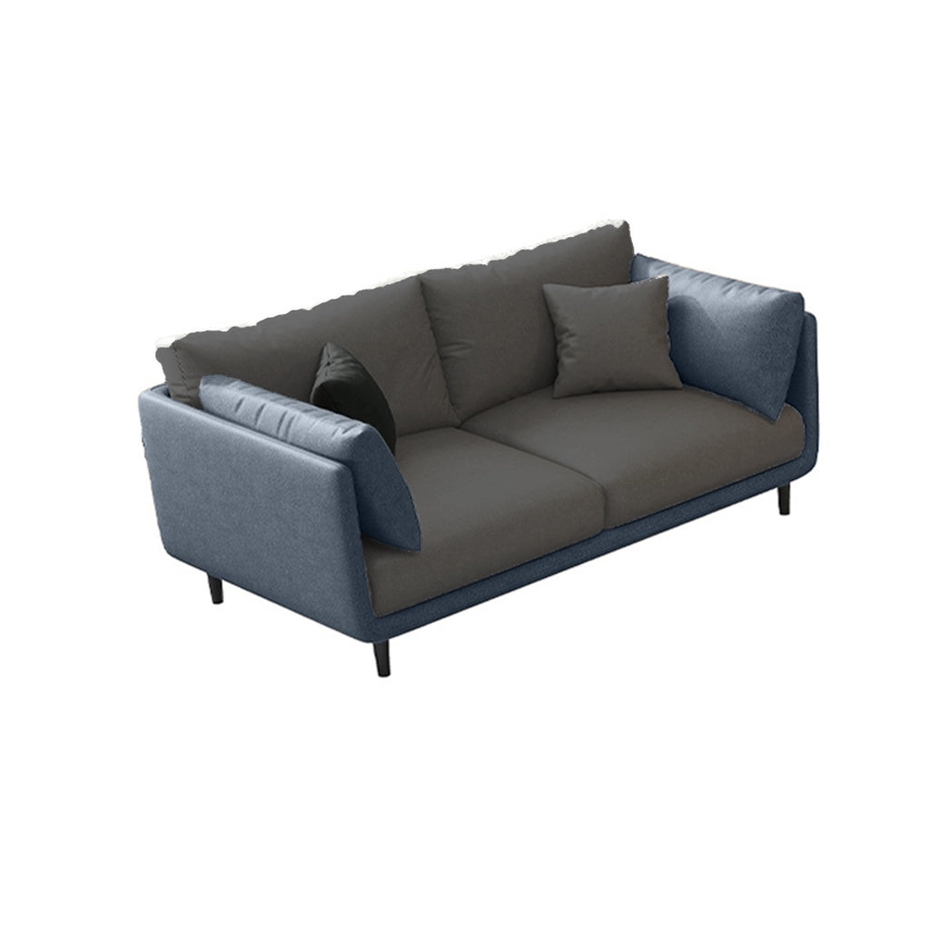 Malmo Minimalist Series Fabric/Faux Leather Sofa 1/2/3/4 and Stool Seaters in 6 Colors