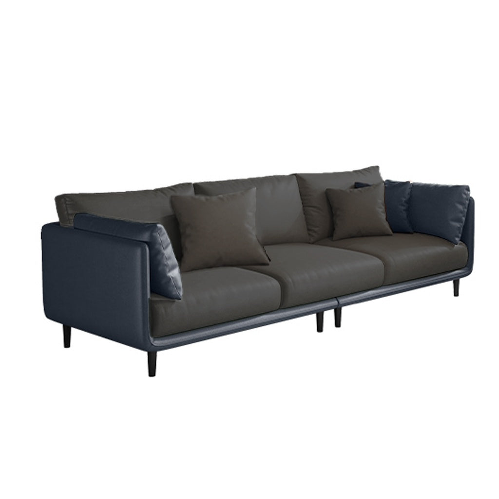 Malmo Minimalist Series Fabric/Faux Leather Sofa 1/2/3/4 and Stool Seaters in 6 Colors